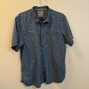 5.11 Tactical Men’s Large Lightweight Snap Button-down Shirt Blue Plaid CCW